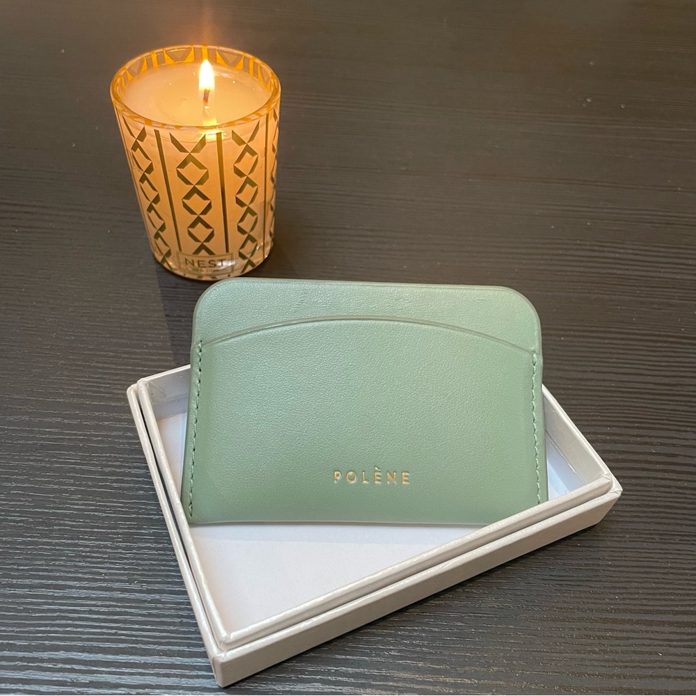 Polene Card Holder in Sage Green